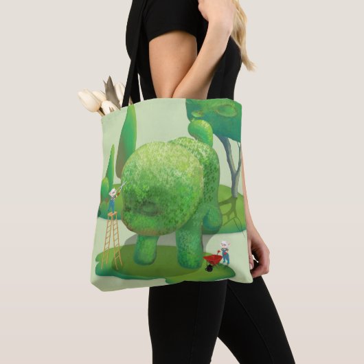 Tote Bag Les jardiniers de chats et les animaux verts (De près)