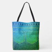 Tote Bag Les Jeans verts regardent tout (Dos)