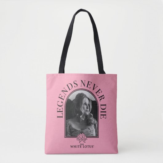 Tote Bag Les légendes ne meurent jamais - Le Lotus Blanc (Devant)