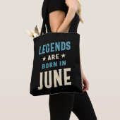 Tote Bag Les légendes sont nées en Juin - Juin Anniversaire (De près)