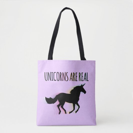 Tote Bag Les licornes sont vraies (Devant)