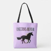 Tote Bag Les licornes sont vraies (Dos)