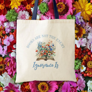 Tote Bag Les livres ne sont pas l'ennemi Manifestation Livr