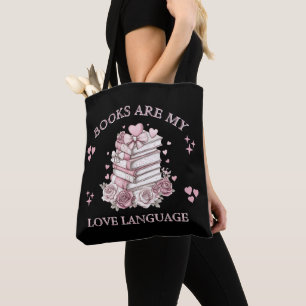Tote Bag Les livres sont mon langage de l'amour Saint-Valen