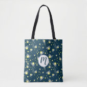 Tote Bag Les lucioles éthérées à la Motif de nuit (Devant)