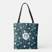 Tote Bag Les lucioles éthérées à la Motif de nuit (Dos)