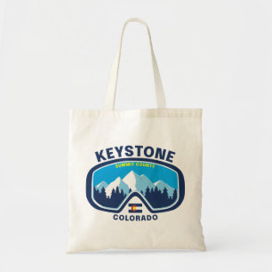 Tote Bag Les lunettes de ski de montagne Keystone Colorado