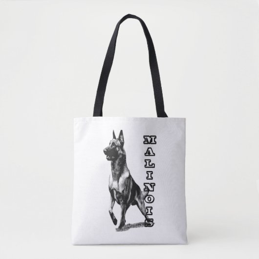 Tote Bag Les Malinois belges sont les meilleurs (Devant)