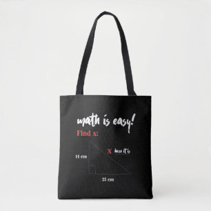 Tote Bag Les maths, c'est une plaisanterie amusante pour le