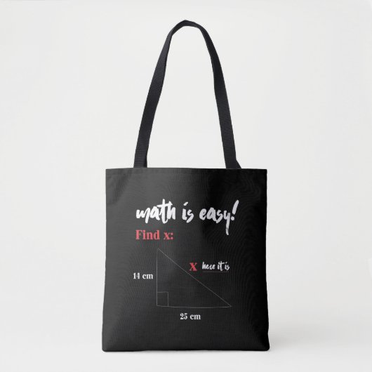 Tote Bag Les maths, c'est une plaisanterie amusante pour le (Devant)