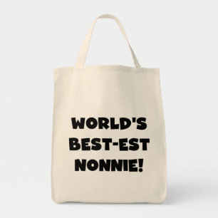 Tote Bag Les meilleurs cadeaux Nonnie du monde de Black Tex