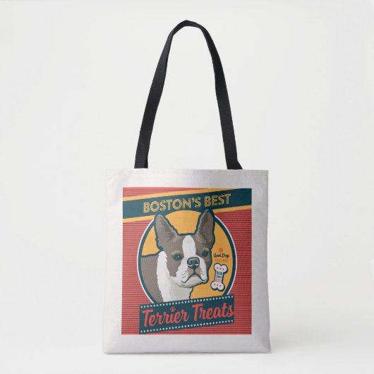 Tote Bag Les meilleurs soins Terrier de Boston (Devant)