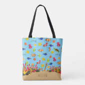 Tote Bag Les mignons petits sous la mer (Dos)