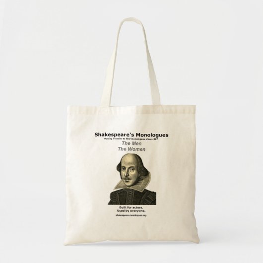 Tote Bag Les monologues Fourre-tout de Shakespeare (Devant)