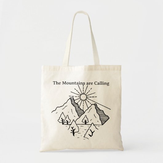 Tote Bag Les montagnes appellent (Devant)