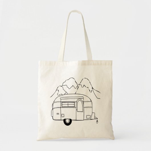 Tote Bag Les montagnes du Camper Explorez (Devant)