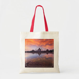 Tote Bag Les monuments Coucher de soleil de Taj Mahal