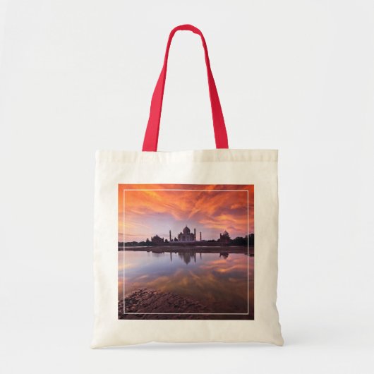 Tote Bag Les monuments | Coucher de soleil de Taj Mahal (Devant)