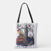 Tote Bag Les monuments de Londres (Dos)