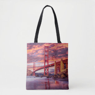 Tote Bag Les monuments The Golden Gate San Francisco, CA