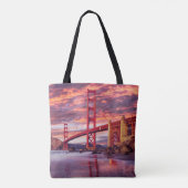 Tote Bag Les monuments | The Golden Gate San Francisco, CA (Dos)