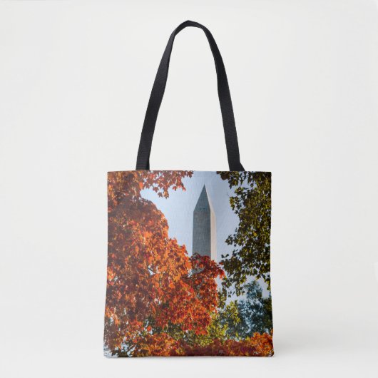 Tote Bag Les monuments | Washington Monument en automne (Devant)