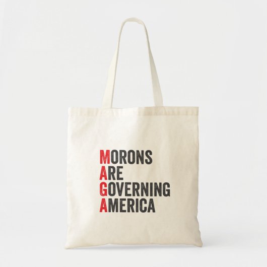 Tote Bag Les morons dirigent l'Amérique 4 juillet (Devant)