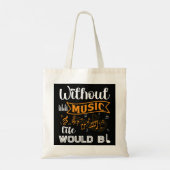 Tote Bag Les notes musicales sans vie musicale seraient (Dos)