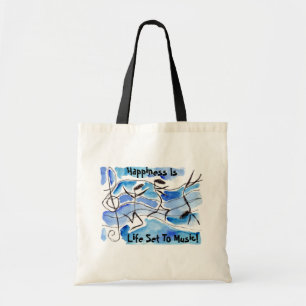 Tote Bag Les notes musicales viennent en musique de la vie