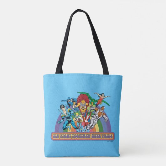 Tote Bag Les nouveaux Titans Ados - Nous combattons avec fi (Dos)