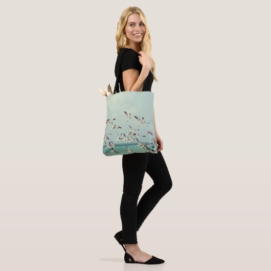 Tote Bag Les oiseaux de plage (Sur le modèle)