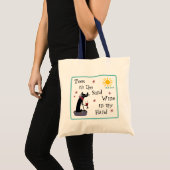 Tote Bag Les orteils dans le vin de sable dans ma main Funn (Devant (produit))