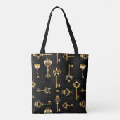 Tote Bag Les Patters de Seamless avec Golden Keys (Dos)