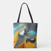 Tote Bag Les perroquets amoureux (Dos)