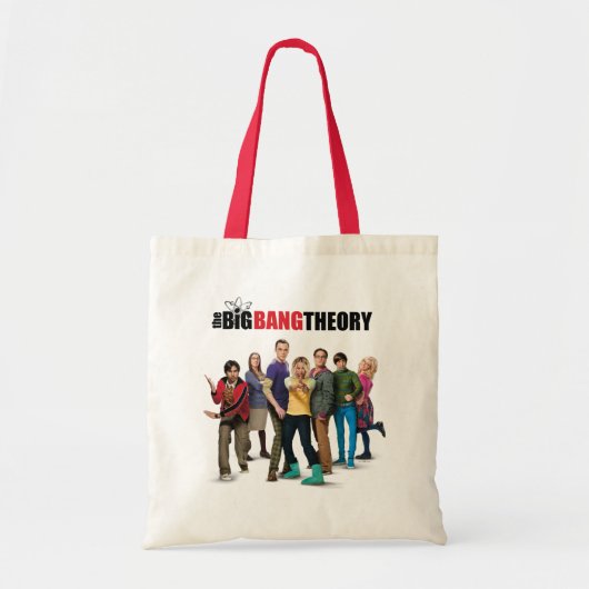 Tote Bag Les personnages de la théorie du Big Bang (Devant)