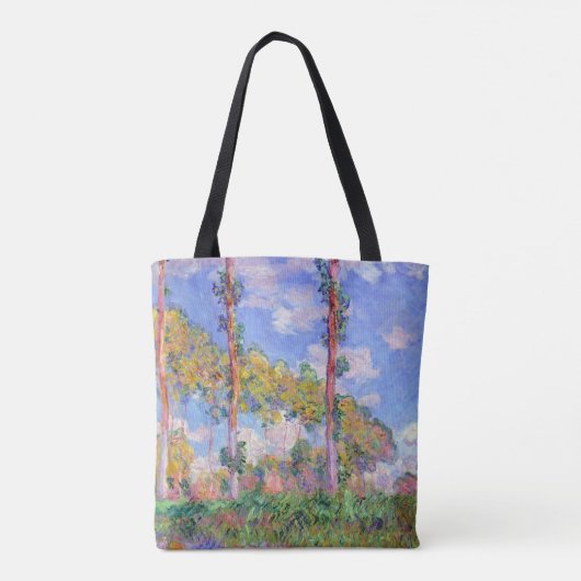 Tote Bag Les peupliers au soleil, Monet (Dos)