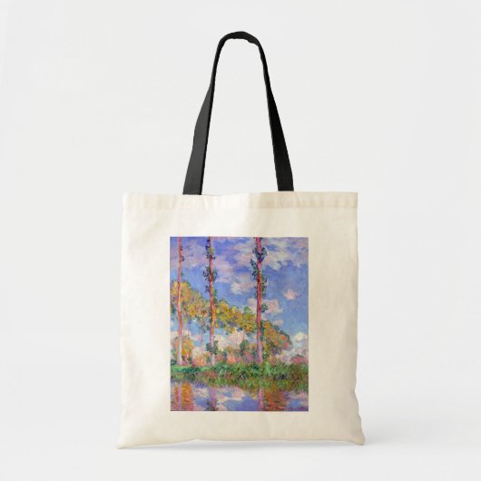 Tote Bag Les peupliers au soleil, Monet (Devant)