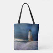 Tote Bag Les phares | Frankfort Lighthouse Lake Michigan (Dos)