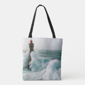 Tote Bag Les phares | Jument Phare Ouessant France (Dos)