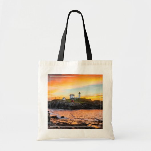 Tote Bag Les phares | Nubble Lighthouse Maine (Devant)