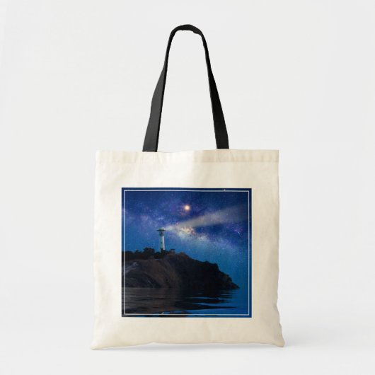 Tote Bag Les phares | Phare de nuit étoilé (Devant)