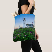 Tote Bag Les phares | Point Lighthouse Bristol Maine (De près)