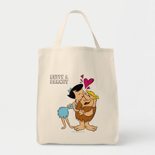 Tote Bag Les Pierrafeu | Betty Kissing Barney (Devant)
