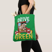 Tote Bag Les Pierrafeu | Fred & Barney - Drive Green (De près)