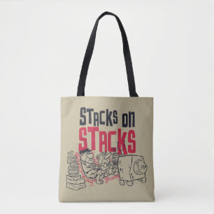 Tote Bag Les Pierrafeu Fred & Barney - Stacks on Stacks