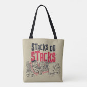 Tote Bag Les Pierrafeu | Fred & Barney - Stacks on Stacks (Dos)