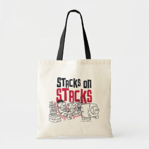 Tote Bag Les Pierrafeu Fred & Barney - Stacks on Stacks