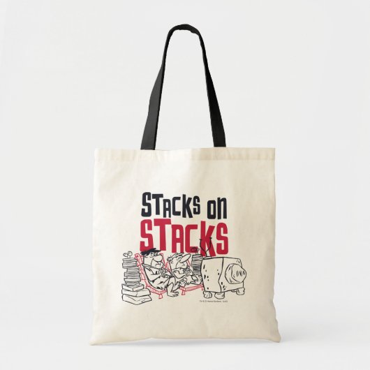 Tote Bag Les Pierrafeu | Fred & Barney - Stacks on Stacks (Devant)