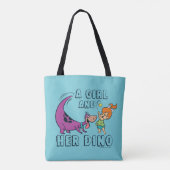 Tote Bag Les Pierrafeu | Galets & Dino Play Ball (Dos)