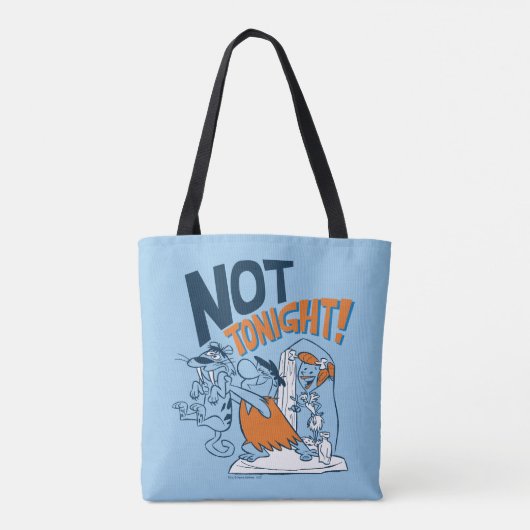 Tote Bag Les Pierrafeu | Pas ce soir ! (Dos)
